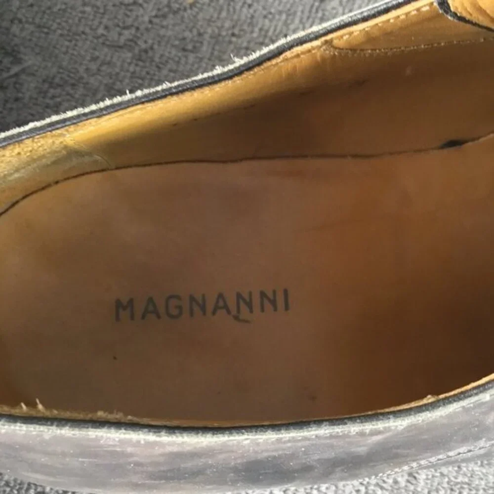 Magnanni Marco Men's Leather Monk Strap Slip‎ On Oxfords Dress Shoes Size 9M